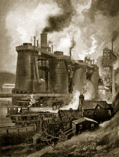 Blast Furnaces of the Period by Charles John de Lacy